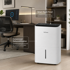 GoGvess 21 Pint Dehumidifier for Home, 1600 Sq. Ft Compressor Dehumidifier for Basement, Bedroom, Bathroom & Laundry Room