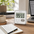 GoGuess Digital Kitchen Timer, Large LCD Countdown Timer with Easy Start/Stop Controls, Portable Timer for Cooking, Baking, Study & Classroom