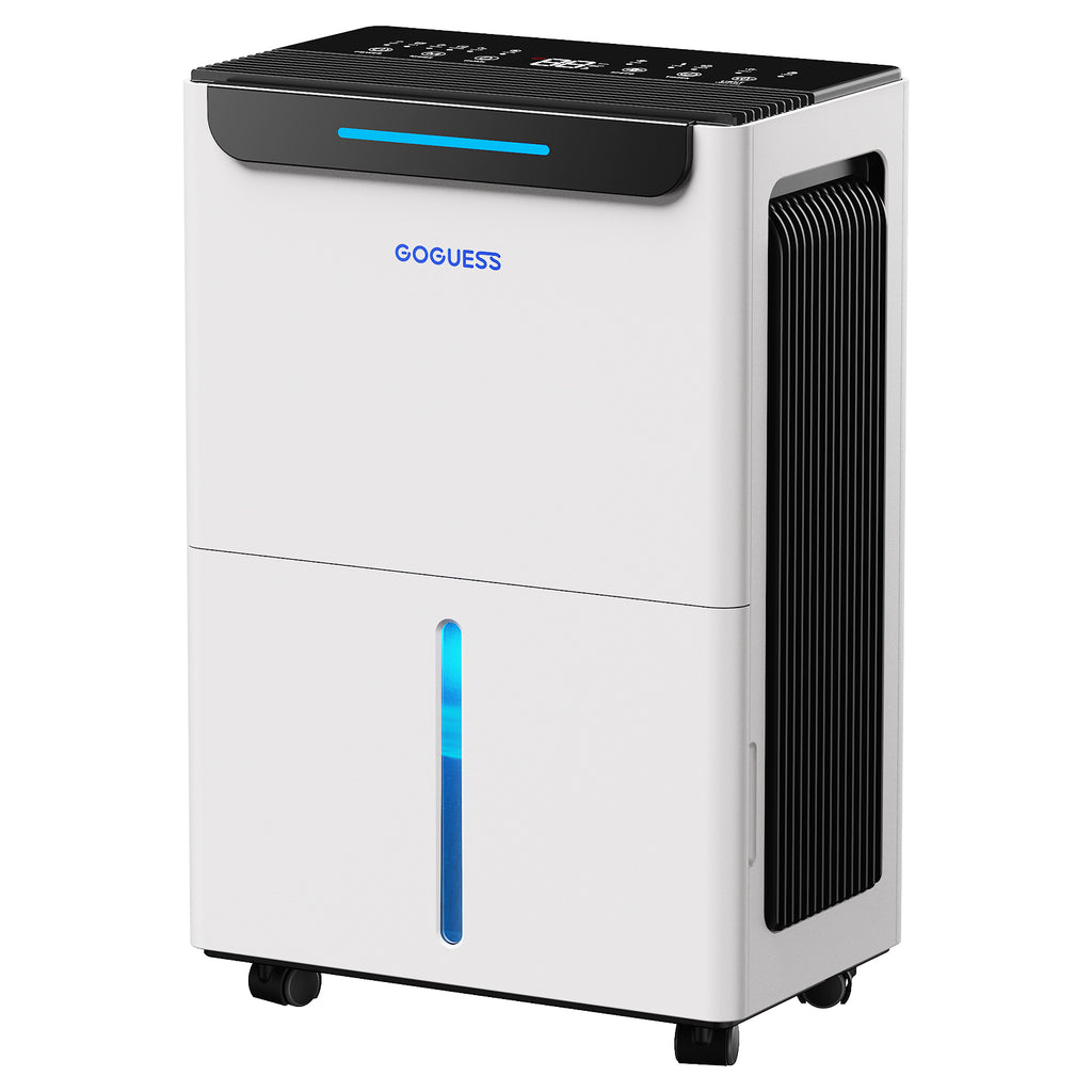GoGuess® 1600 Sq.ft Dehumidifier for Basement - 21 Pints, Drain Hose & Humidity Control Large Room Dehumidifiers for Home, RV, Bathroom, Bedroom - 3 Modes & 24H Timer