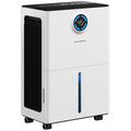 TEANEWS 2500 Sq.Ft Max 34 Pint Dehumidifier for Basement with Drain Hose Large Room Compressor Dehumidifiers for Home Bedroom Bathroom RV, Intelligent Humidistat