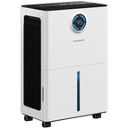 TEANEWS 2500 Sq.Ft Max 34 Pint Dehumidifier for Basement with Drain Hose Large Room Compressor Dehumidifiers for Home Bedroom Bathroom RV, Intelligent Humidistat