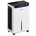 GoGuess 2500 Ft² Max 34 Pints Large Room Dehumidifier for Basement White Compressor Dehumidifier with Drain Hose for Home RV Garage Humidity Control