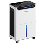 GoGuess 2500 Ft² Max 34 Pints Large Room Dehumidifier for Basement White Compressor Dehumidifier with Drain Hose for Home RV Garage Humidity Control